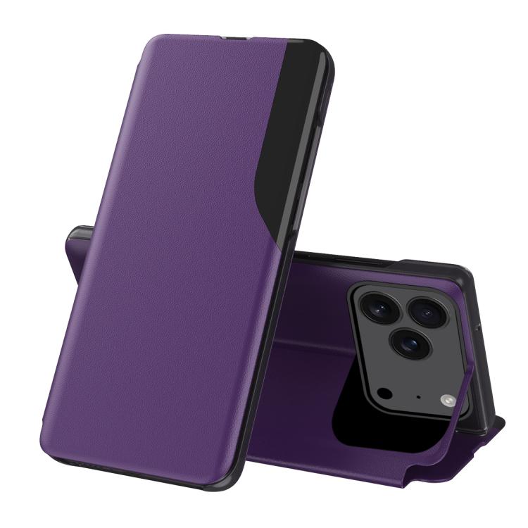 Étui portefeuille en cuir à rabat avec affichage latéral, pour iPhone 17e / 16e, pour iPhone 17 Pro Max, pour iPhone 17 Pro, pour iPhone 17, pour iPhone Air, pour iPhone 16 Pro Max, pour iPhone 16 Pro, pour iPhone 16 Plus