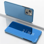 Étui de téléphone en cuir avec support et miroir plaqué à rabat horizontal, pour iPhone 16 Pro, pour iPhone 16 Plus, pour iPhone 16, pour iPhone 15 Pro Max, pour iPhone 15 Pro, pour iPhone 15 Plus