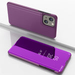 Étui de téléphone en cuir avec support et miroir plaqué à rabat horizontal, pour iPhone 16 Pro, pour iPhone 16 Plus, pour iPhone 16, pour iPhone 15 Pro Max, pour iPhone 15 Pro, pour iPhone 15 Plus