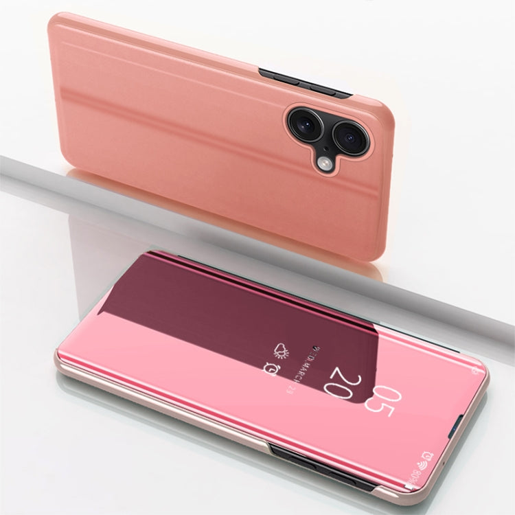 Étui de téléphone en cuir avec support et miroir plaqué à rabat horizontal, pour iPhone 16 Pro, pour iPhone 16 Plus, pour iPhone 16, pour iPhone 15 Pro Max, pour iPhone 15 Pro, pour iPhone 15 Plus