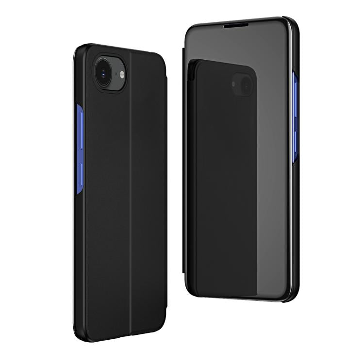 Étui de téléphone en cuir à rabat horizontal avec miroir plaqué et support, pour iPhone 17e / 16e, pour iPhone 17 Pro Max, pour iPhone 17 Pro, pour iPhone 17, pour iPhone Air, pour iPhone 16 Pro Max