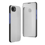 Étui de téléphone en cuir à rabat horizontal avec miroir plaqué et support, pour iPhone 17e / 16e, pour iPhone 17 Pro Max, pour iPhone 17 Pro, pour iPhone 17, pour iPhone Air, pour iPhone 16 Pro Max