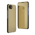 Étui de téléphone en cuir à rabat horizontal avec miroir plaqué et support, pour iPhone 17e / 16e, pour iPhone 17 Pro Max, pour iPhone 17 Pro, pour iPhone 17, pour iPhone Air, pour iPhone 16 Pro Max