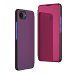 Étui de téléphone en cuir à rabat horizontal avec miroir plaqué et support, pour iPhone 17e / 16e, pour iPhone 17 Pro Max, pour iPhone 17 Pro, pour iPhone 17, pour iPhone Air, pour iPhone 16 Pro Max