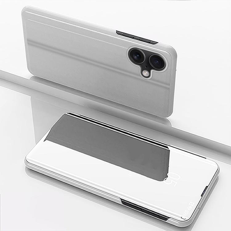 Étui de téléphone en cuir à rabat horizontal avec miroir plaqué et support, pour iPhone 17e / 16e, pour iPhone 17 Pro Max, pour iPhone 17 Pro, pour iPhone 17, pour iPhone Air, pour iPhone 16 Pro Max