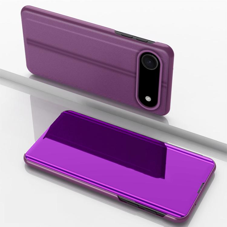 Étui de téléphone en cuir à rabat horizontal avec miroir plaqué et support, pour iPhone 17e / 16e, pour iPhone 17 Pro Max, pour iPhone 17 Pro, pour iPhone 17, pour iPhone Air, pour iPhone 16 Pro Max