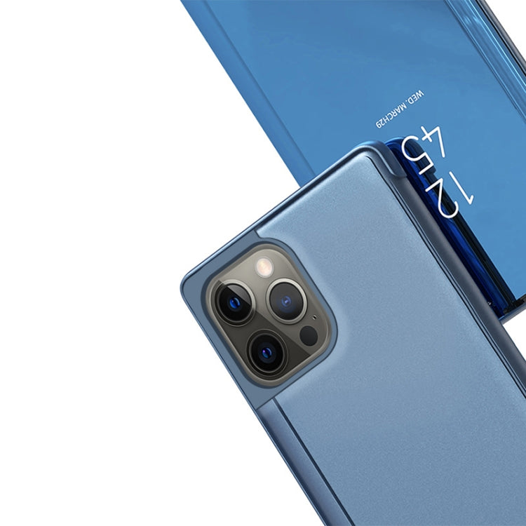 Étui de téléphone en cuir avec support et miroir plaqué à rabat horizontal, pour iPhone 16 Pro, pour iPhone 16 Plus, pour iPhone 16, pour iPhone 15 Pro Max, pour iPhone 15 Pro, pour iPhone 15 Plus