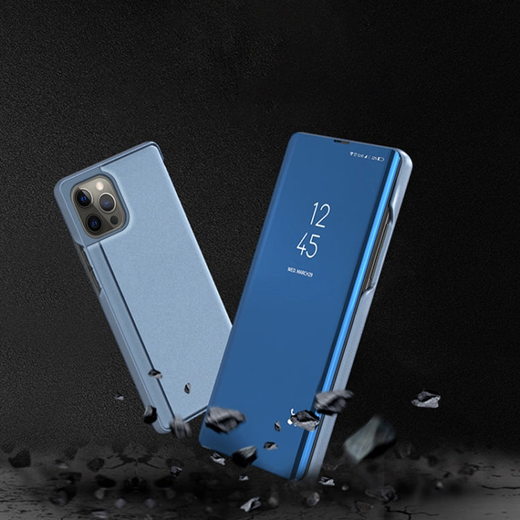 Étui de téléphone en cuir avec support et miroir plaqué à rabat horizontal, pour iPhone 16 Pro, pour iPhone 16 Plus, pour iPhone 16, pour iPhone 15 Pro Max, pour iPhone 15 Pro, pour iPhone 15 Plus