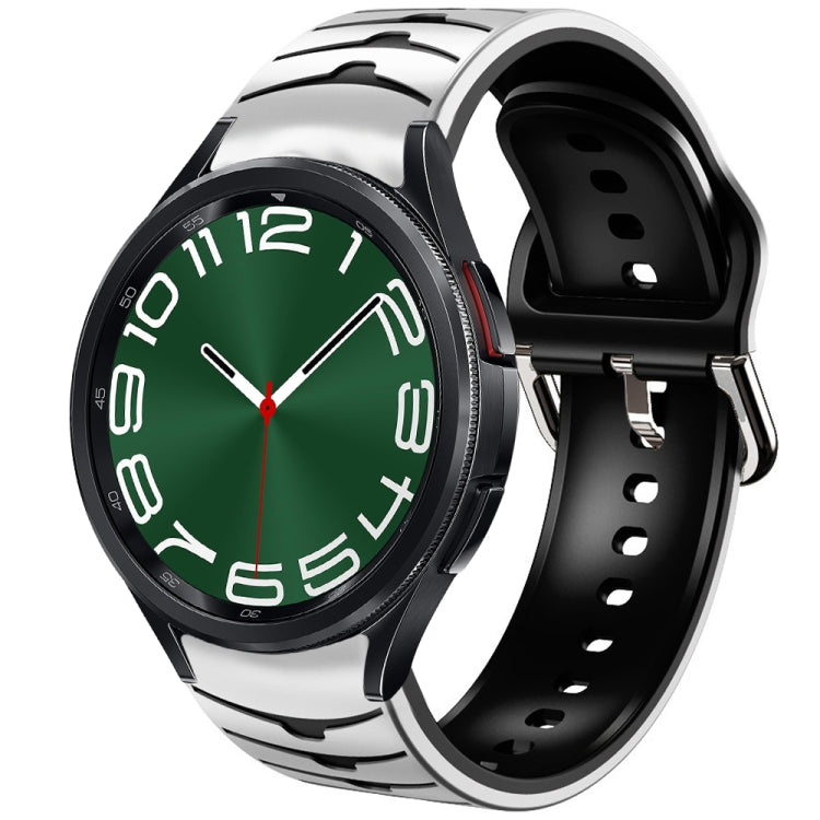 Bracelet de montre en silicone à texture courbée, pour Samsung Galaxy Watch 6 Classic 47mm, pour Samsung Galaxy Watch 6 44mm, pour Samsung Galaxy Watch 6 40mm