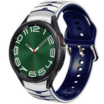 Bracelet de montre en silicone à texture courbée, pour Samsung Galaxy Watch 6 Classic 47mm, pour Samsung Galaxy Watch 6 44mm, pour Samsung Galaxy Watch 6 40mm