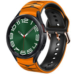 Bracelet de montre en silicone à texture courbée, pour Samsung Galaxy Watch 6 Classic 47mm, pour Samsung Galaxy Watch 6 44mm, pour Samsung Galaxy Watch 6 40mm