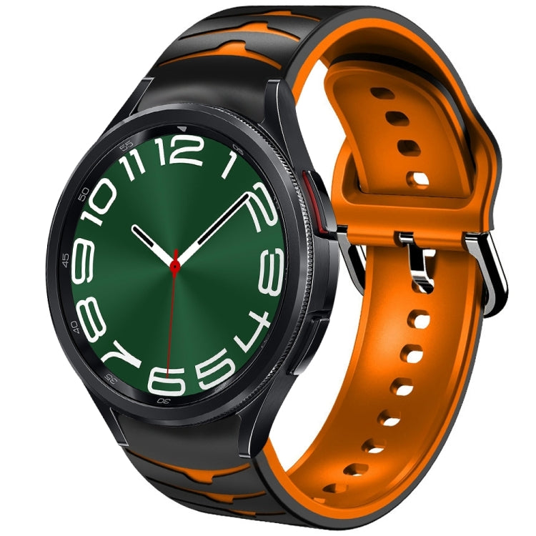 Bracelet de montre en silicone à texture courbée, pour Samsung Galaxy Watch 6 Classic 47mm, pour Samsung Galaxy Watch 6 44mm, pour Samsung Galaxy Watch 6 40mm