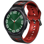 Bracelet de montre en silicone à texture courbée, pour Samsung Galaxy Watch 6 Classic 47mm, pour Samsung Galaxy Watch 6 44mm, pour Samsung Galaxy Watch 6 40mm