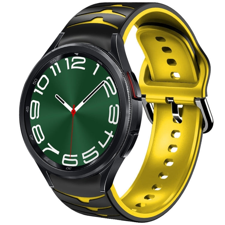 Bracelet de montre en silicone à texture courbée, pour Samsung Galaxy Watch 6 Classic 47mm, pour Samsung Galaxy Watch 6 44mm, pour Samsung Galaxy Watch 6 40mm
