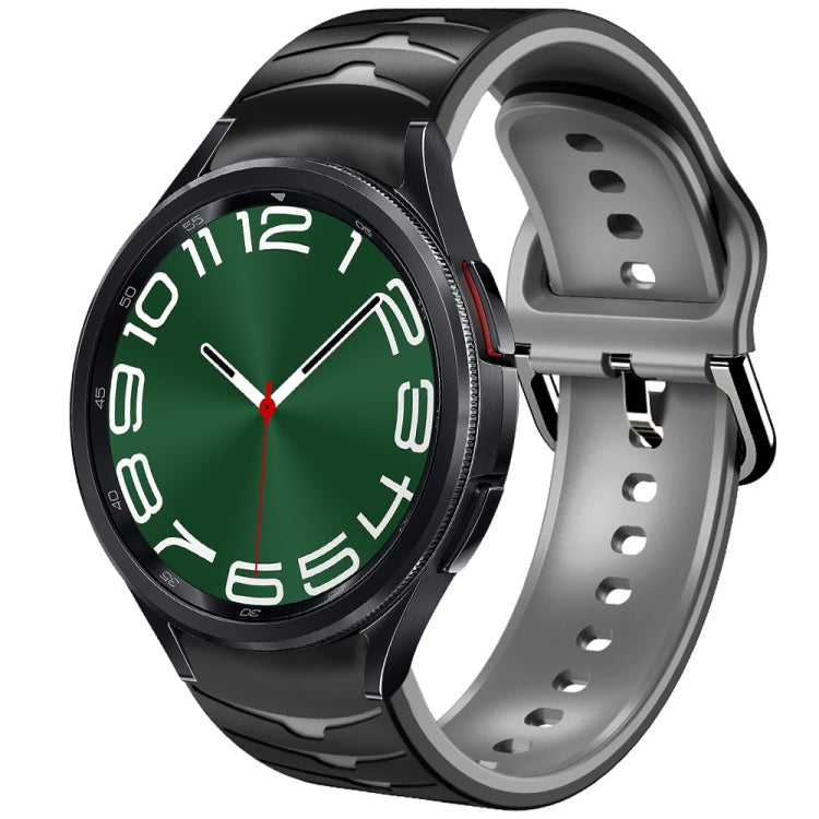 Bracelet de montre en silicone à texture courbée, pour Samsung Galaxy Watch 6 Classic 47mm, pour Samsung Galaxy Watch 6 44mm, pour Samsung Galaxy Watch 6 40mm