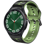 Bracelet de montre en silicone à texture courbée, pour Samsung Galaxy Watch 6 Classic 47mm, pour Samsung Galaxy Watch 6 44mm, pour Samsung Galaxy Watch 6 40mm