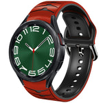 Bracelet de montre en silicone à texture courbée, pour Samsung Galaxy Watch 6 Classic 47mm, pour Samsung Galaxy Watch 6 44mm, pour Samsung Galaxy Watch 6 40mm