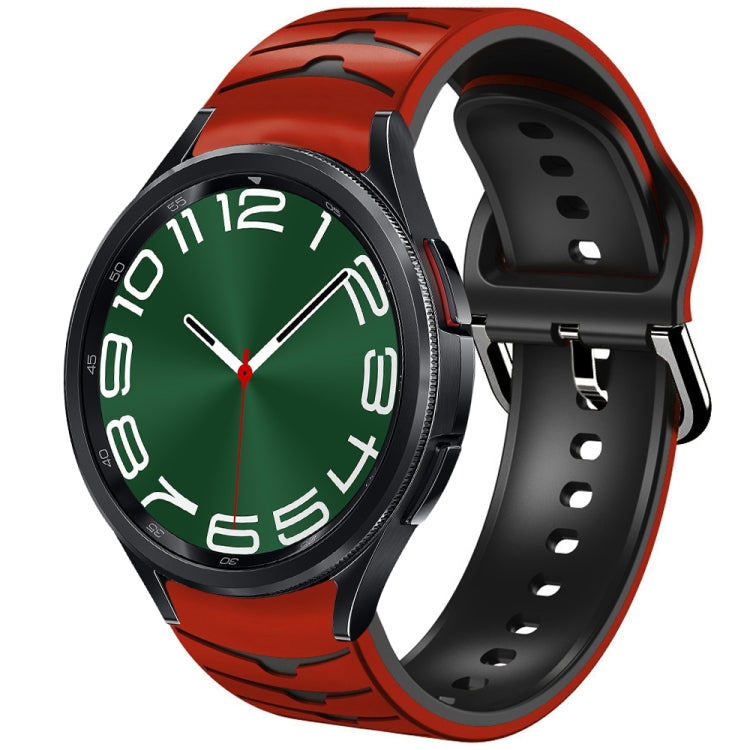 Bracelet de montre en silicone à texture courbée, pour Samsung Galaxy Watch 6 Classic 47mm, pour Samsung Galaxy Watch 6 44mm, pour Samsung Galaxy Watch 6 40mm