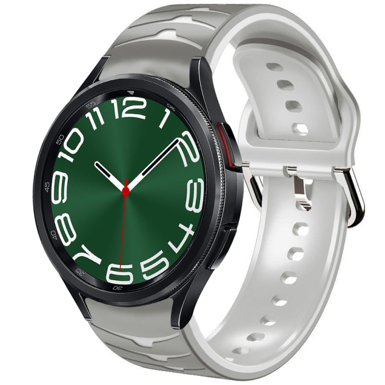 Bracelet de montre en silicone à texture courbée, pour Samsung Galaxy Watch 6 Classic 47mm, pour Samsung Galaxy Watch 6 44mm, pour Samsung Galaxy Watch 6 40mm