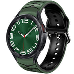 Bracelet de montre en silicone à texture courbée, pour Samsung Galaxy Watch 6 Classic 47mm, pour Samsung Galaxy Watch 6 44mm, pour Samsung Galaxy Watch 6 40mm