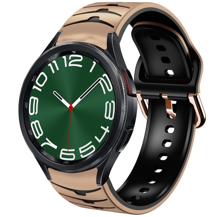 Bracelet de montre en silicone à texture courbée, pour Samsung Galaxy Watch 6 Classic 47mm, pour Samsung Galaxy Watch 6 44mm, pour Samsung Galaxy Watch 6 40mm