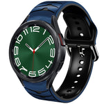 Bracelet de montre en silicone à texture courbée, pour Samsung Galaxy Watch 6 Classic 47mm, pour Samsung Galaxy Watch 6 44mm, pour Samsung Galaxy Watch 6 40mm