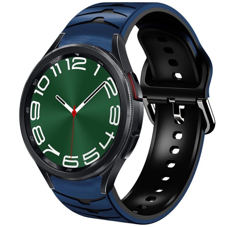 Bracelet de montre en silicone à texture courbée, pour Samsung Galaxy Watch 6 Classic 47mm, pour Samsung Galaxy Watch 6 44mm, pour Samsung Galaxy Watch 6 40mm