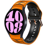 Bracelet de montre en silicone à texture courbée, pour Samsung Galaxy Watch 6 Classic 47mm, pour Samsung Galaxy Watch 6 44mm, pour Samsung Galaxy Watch 6 40mm