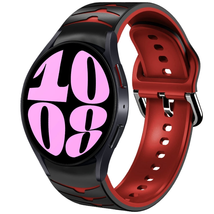 Bracelet de montre en silicone à texture courbée, pour Samsung Galaxy Watch 6 Classic 47mm, pour Samsung Galaxy Watch 6 44mm, pour Samsung Galaxy Watch 6 40mm