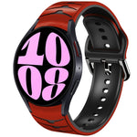 Bracelet de montre en silicone à texture courbée, pour Samsung Galaxy Watch 6 Classic 47mm, pour Samsung Galaxy Watch 6 44mm, pour Samsung Galaxy Watch 6 40mm