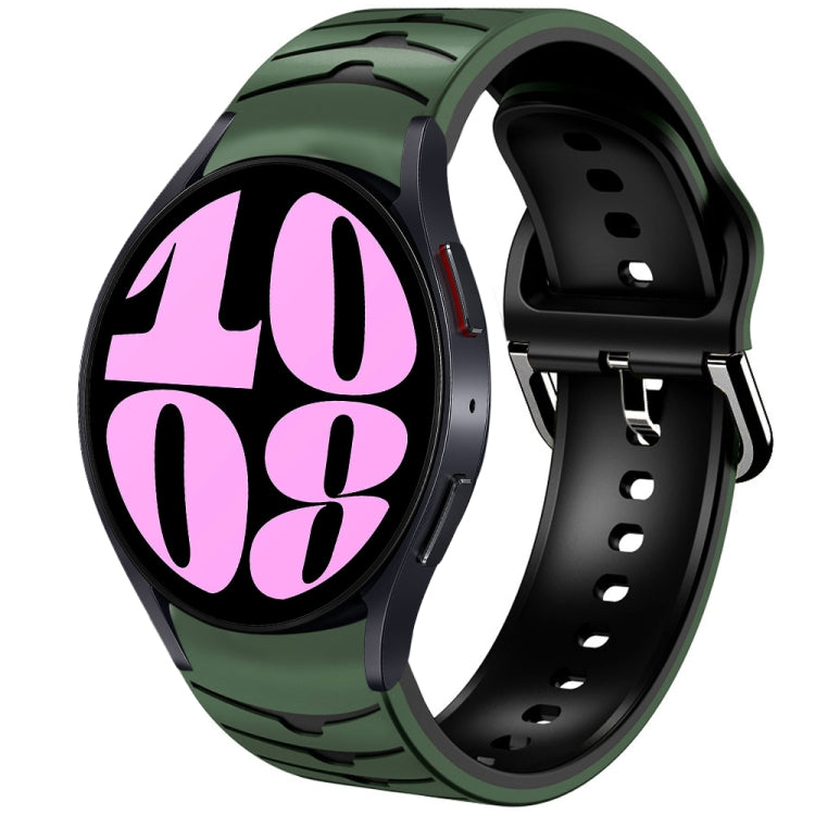 Bracelet de montre en silicone à texture courbée, pour Samsung Galaxy Watch 6 Classic 47mm, pour Samsung Galaxy Watch 6 44mm, pour Samsung Galaxy Watch 6 40mm