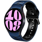 Bracelet de montre en silicone à texture courbée, pour Samsung Galaxy Watch 6 Classic 47mm, pour Samsung Galaxy Watch 6 44mm, pour Samsung Galaxy Watch 6 40mm