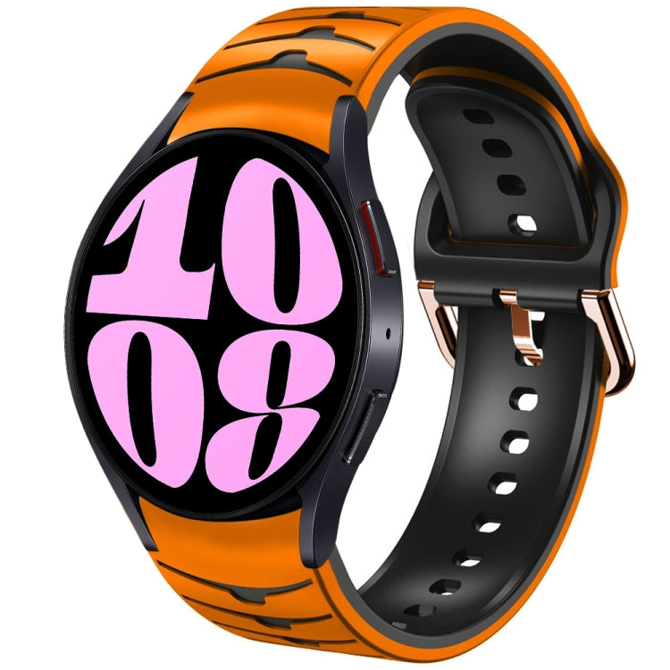 Bracelet de montre en silicone à texture courbée, pour Samsung Galaxy Watch 6 Classic 47mm, pour Samsung Galaxy Watch 6 44mm, pour Samsung Galaxy Watch 6 40mm