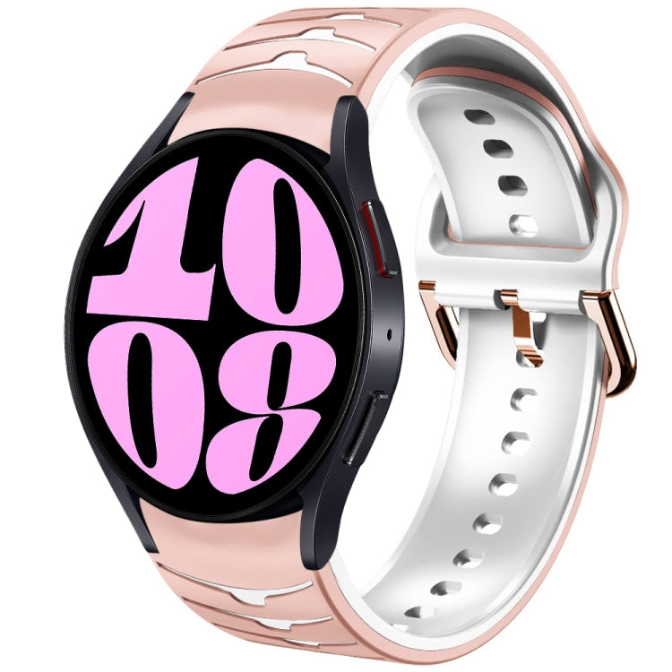 Bracelet de montre en silicone à texture courbée, pour Samsung Galaxy Watch 6 Classic 47mm, pour Samsung Galaxy Watch 6 44mm, pour Samsung Galaxy Watch 6 40mm