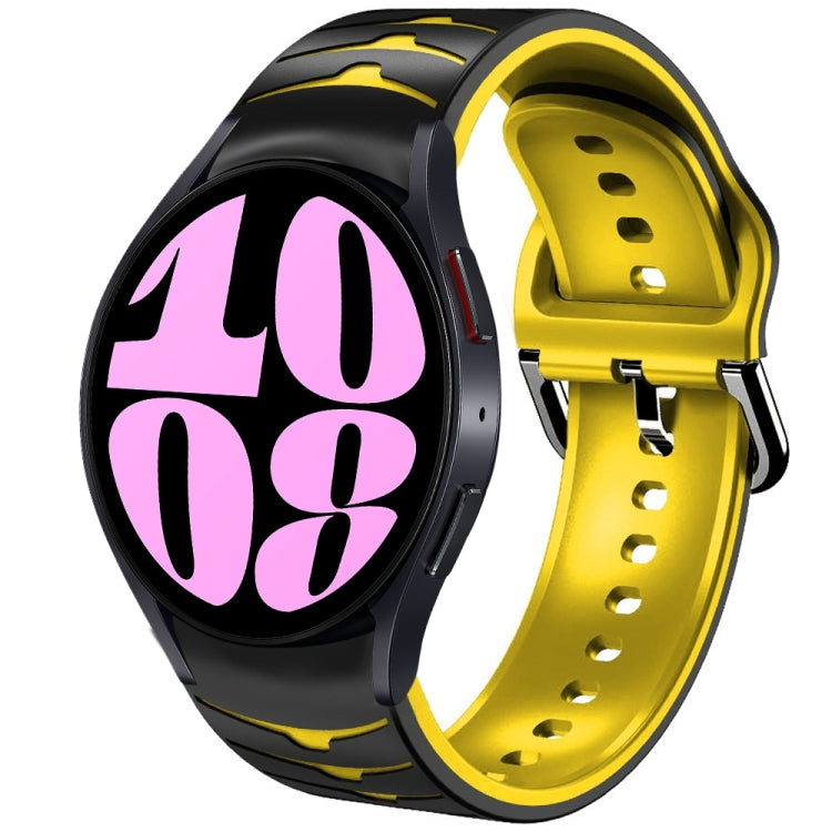 Bracelet de montre en silicone à texture courbée, pour Samsung Galaxy Watch 6 Classic 47mm, pour Samsung Galaxy Watch 6 44mm, pour Samsung Galaxy Watch 6 40mm