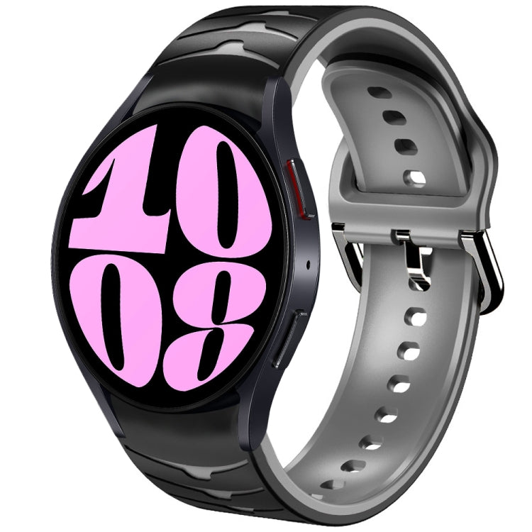 Bracelet de montre en silicone à texture courbée, pour Samsung Galaxy Watch 6 Classic 47mm, pour Samsung Galaxy Watch 6 44mm, pour Samsung Galaxy Watch 6 40mm