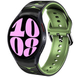 Bracelet de montre en silicone à texture courbée, pour Samsung Galaxy Watch 6 Classic 47mm, pour Samsung Galaxy Watch 6 44mm, pour Samsung Galaxy Watch 6 40mm