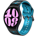 Bracelet de montre en silicone à texture courbée, pour Samsung Galaxy Watch 6 Classic 47mm, pour Samsung Galaxy Watch 6 44mm, pour Samsung Galaxy Watch 6 40mm