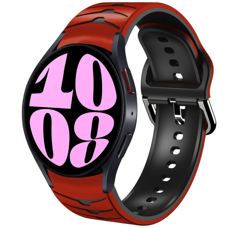 Bracelet de montre en silicone à texture courbée, pour Samsung Galaxy Watch 6 Classic 47mm, pour Samsung Galaxy Watch 6 44mm, pour Samsung Galaxy Watch 6 40mm