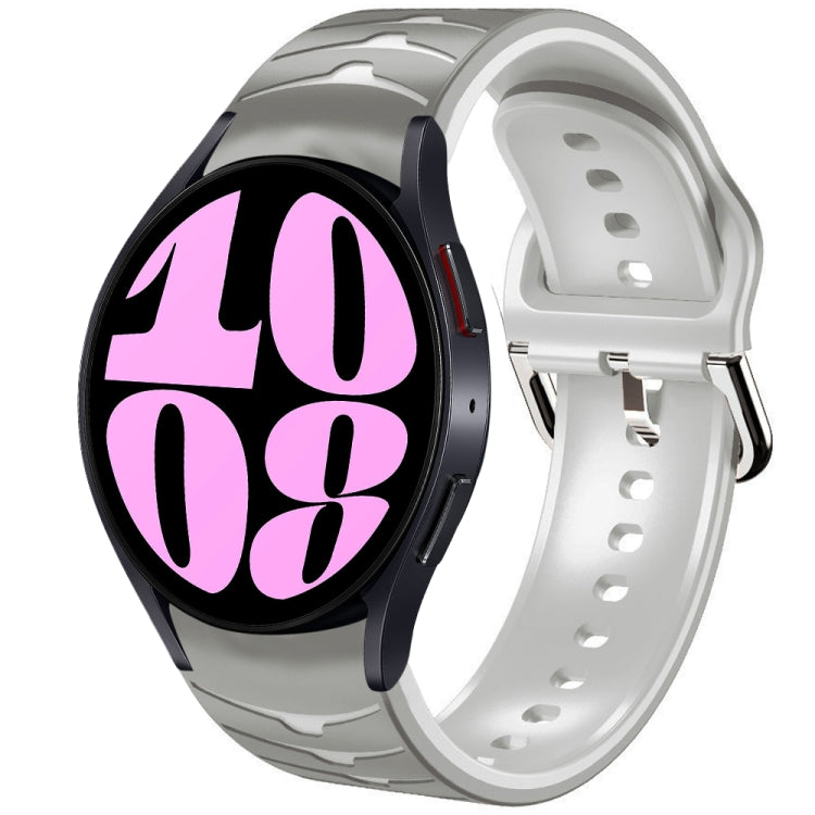 Bracelet de montre en silicone à texture courbée, pour Samsung Galaxy Watch 6 Classic 47mm, pour Samsung Galaxy Watch 6 44mm, pour Samsung Galaxy Watch 6 40mm