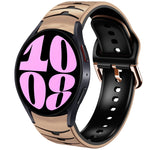 Bracelet de montre en silicone à texture courbée, pour Samsung Galaxy Watch 6 Classic 47mm, pour Samsung Galaxy Watch 6 44mm, pour Samsung Galaxy Watch 6 40mm