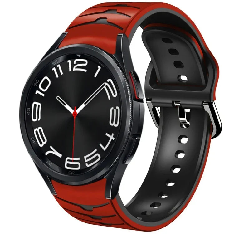 Curved Texture Silicone Watch Band, For Samsung Galaxy Watch 6 Classic 43mm, For Samsung Galaxy watch 5 Pro Golf Edition, For Samsung Galaxy watch 5 Golf Edition