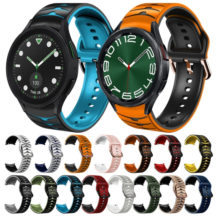 Bracelet de montre en silicone à texture courbée, pour Samsung Galaxy Watch 6 Classic 47mm, pour Samsung Galaxy Watch 6 44mm, pour Samsung Galaxy Watch 6 40mm