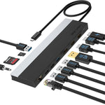 Station d'accueil Wavlink UMD08 DisplayPort 12 en 1 Type-C triple affichage, UMD08