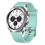 Bracelet de montre en silicone texturé diamant 20 mm, pour Samsung Galaxy Watch 4 Classic 42 mm, pour Samsung Galaxy Watch Active 2 44 mm, pour Samsung Galaxy Watch Active 2 40 mm, pour Samsung Galaxy Watch 42 mm