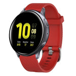 Bracelet de montre en silicone texturé diamant 20 mm, pour Samsung Galaxy Watch 4 Classic 42 mm, pour Samsung Galaxy Watch Active 2 44 mm, pour Samsung Galaxy Watch Active 2 40 mm, pour Samsung Galaxy Watch 42 mm