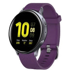 Bracelet de montre en silicone texturé diamant 20 mm, pour Samsung Galaxy Watch 4 Classic 42 mm, pour Samsung Galaxy Watch Active 2 44 mm, pour Samsung Galaxy Watch Active 2 40 mm, pour Samsung Galaxy Watch 42 mm