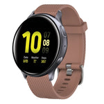 Bracelet de montre en silicone texturé diamant 20 mm, pour Samsung Galaxy Watch 4 Classic 42 mm, pour Samsung Galaxy Watch Active 2 44 mm, pour Samsung Galaxy Watch Active 2 40 mm, pour Samsung Galaxy Watch 42 mm