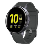 Bracelet de montre en silicone texturé diamant 20 mm, pour Samsung Galaxy Watch 4 Classic 42 mm, pour Samsung Galaxy Watch Active 2 44 mm, pour Samsung Galaxy Watch Active 2 40 mm, pour Samsung Galaxy Watch 42 mm