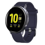 Bracelet de montre en silicone texturé diamant 20 mm, pour Samsung Galaxy Watch 4 Classic 42 mm, pour Samsung Galaxy Watch Active 2 44 mm, pour Samsung Galaxy Watch Active 2 40 mm, pour Samsung Galaxy Watch 42 mm
